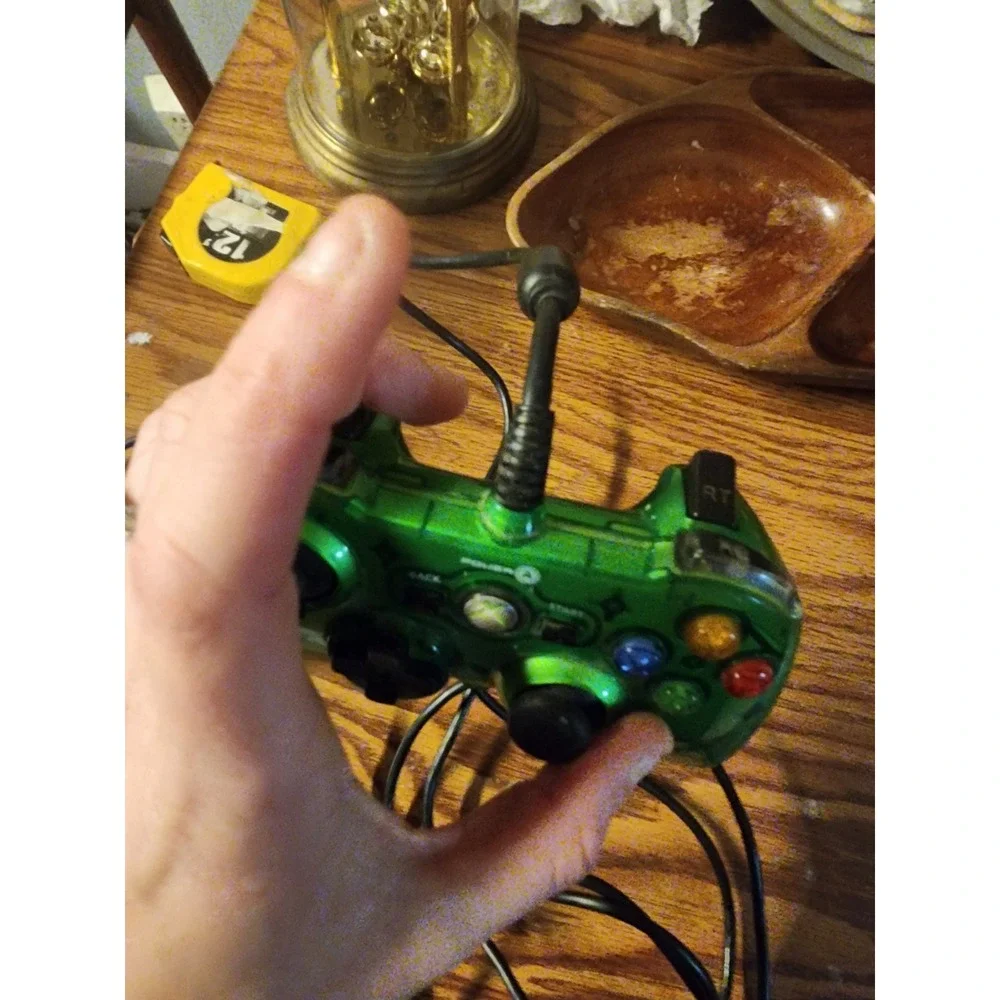 Power A Mini Pro Ex Xbox 360 Liquid Green Wired Controller Rare